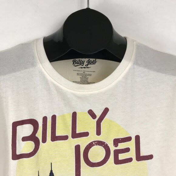 Billy Joel Live Piano Graphic Tee Juniors' Plus XXL Crew Neck Short Sleeve Music - Picture 2 of 8